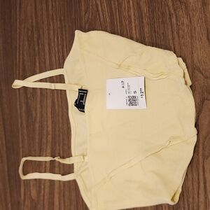 Yellow Forever 21 crop tank